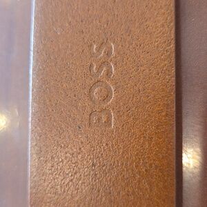 Boss Tan Leather Belt